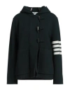 Thom Browne Woman Coat Emerald Green Size 12 Virgin Wool In Green