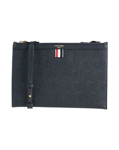 Thom Browne Woman Cross-body Bag Midnight Blue Size - Leather