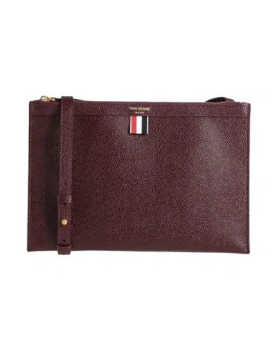 Thom Browne Woman Cross-body Bag Plum Size - Leather In Purple