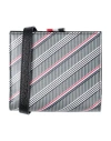 Thom Browne Woman Crossbody Wallet Grey Size - Leather