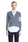 Thom Browne Woman Grey Knitwear In Grey