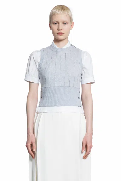 Thom Browne Woman Grey Tops