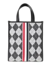 Thom Browne Woman Handbag Black Size - Textile Fibers, Leather In Black