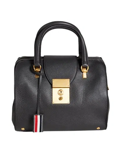 Thom Browne Woman Handbag Charcoal Size - Leather