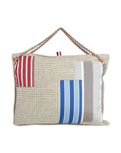Thom Browne Woman Handbag Grey Size - Wool In Gray