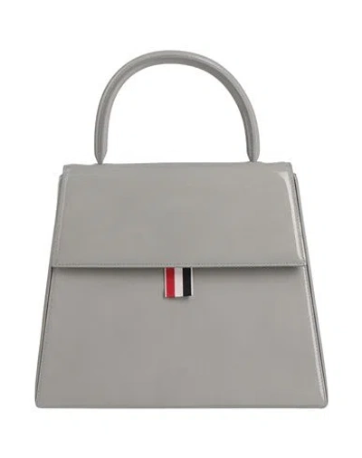 Thom Browne Woman Handbag Light Grey Size - Leather