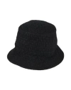 Thom Browne Woman Hat Black Size L Polyamide, Cotton, Viscose, Synthetic Fibers, Wool In Black