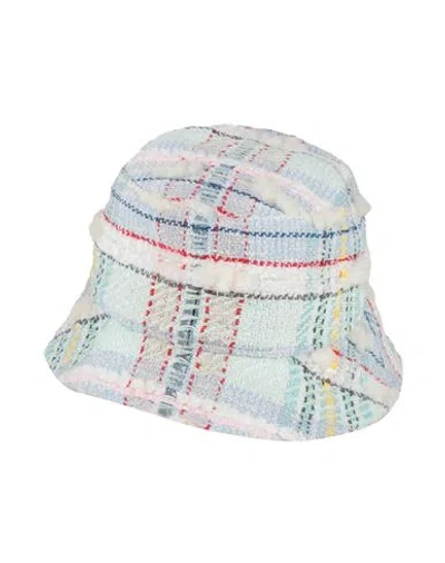 Thom Browne Woman Hat Light Green Size M Synthetic Fibers, Cotton, Polyester, Virgin Wool, Wool
