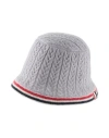 Thom Browne Grey Colorful Striped Hat In Grey