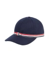 Thom Browne Gg Bow Baseball Cap In Wool Flannel Accessories In Navy Blue