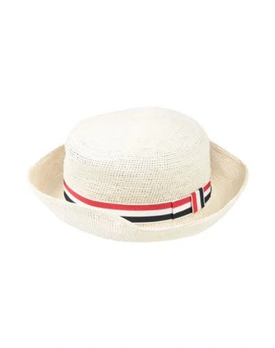 Thom Browne Woman Hat Light Yellow Size L Textile Fibers