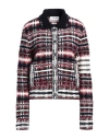 Thom Browne Check-print 4-bar Jacket In Navy Blue