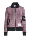 Thom Browne Woman Jacket Red Size 8 Cotton, Elastane