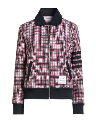 Thom Browne Woman Jacket Red Size 8 Cotton, Elastane
