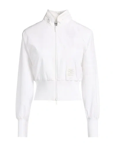 Thom Browne Woman Jacket White Size 2 Polyester