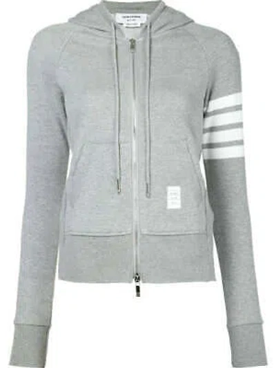 Pre-owned Thom Browne Woman Lt Grey Sweater - Fjt001a 100% Original