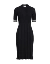 Thom Browne Cable-knit Cotton Midi Dress In Blue