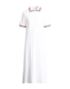 Thom Browne Woman Midi Dress White Size 4 Cotton In White