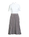 Thom Browne Tweed Prince Of Wales Check Shirt Dress