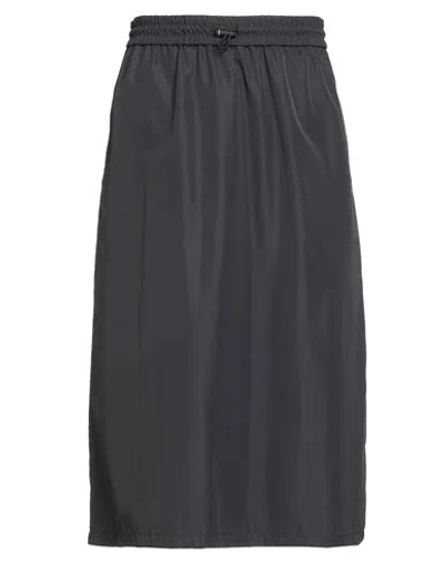 Thom Browne Woman Midi Skirt Charcoal Size 6 Polyester