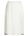 Thom Browne Rwb-stripe Pleated Wrap Skirt In White