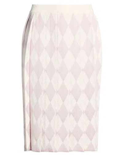 Thom Browne Woman Midi Skirt Light Pink Size 6 Silk, Cotton, Polyamide