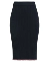 Thom Browne Woman Midi Skirt Midnight Blue Size 4 Cashmere