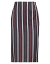 Thom Browne Woman Midi Skirt Navy Size 2 Wool, Cotton In Blue