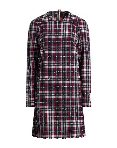 Thom Browne Woman Mini Dress Blue Size 8 Cotton, Polyamide In Purple