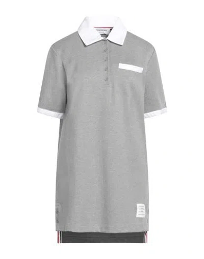 Thom Browne Woman Mini Dress Grey Size 6 Cotton