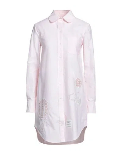Thom Browne Woman Mini Dress Light Pink Size 6 Cotton