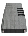 Thom Browne Woman Mini Skirt Black Size 6 Wool In Black