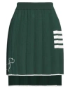Thom Browne Hector Icon Pleated Mini Skirt In Green