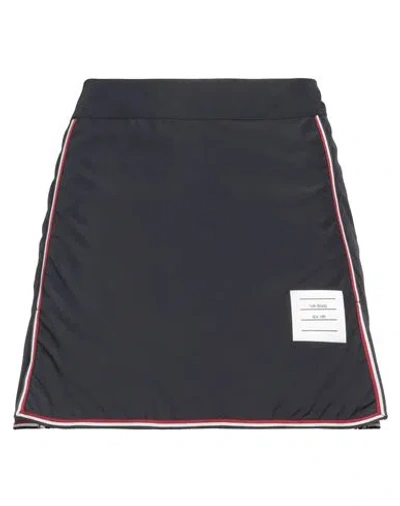 THOM BROWNE THOM BROWNE WOMAN MINI SKIRT MIDNIGHT BLUE SIZE 6 POLYESTER