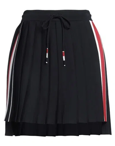 Thom Browne Woman Mini Skirt Midnight Blue Size 6 Viscose, Polyester