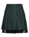 Thom Browne Woman Mini Skirt Steel Grey Size 6 Virgin Wool In Grey