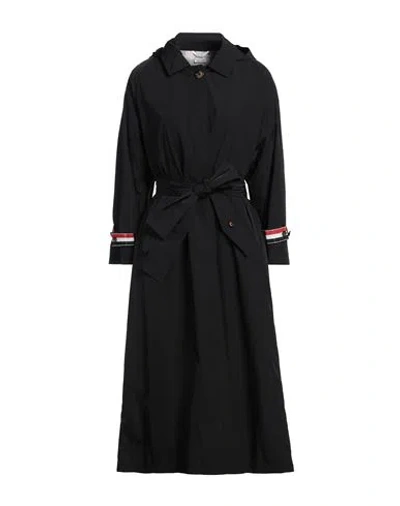 Thom Browne Belted Single-breasted Coat In Black