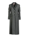 Thom Browne Woman Overcoat & Trench Coat Charcoal Size 6 Wool
