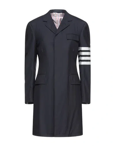 Thom Browne Woman Overcoat & Trench Coat Midnight Blue Size 1 Wool