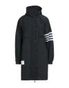 Thom Browne Woman Overcoat & Trench Coat Navy Size 6 Cotton, Nylon