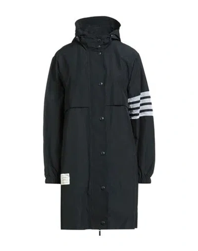 Thom Browne Woman Overcoat & Trench Coat Navy Size 6 Cotton, Nylon