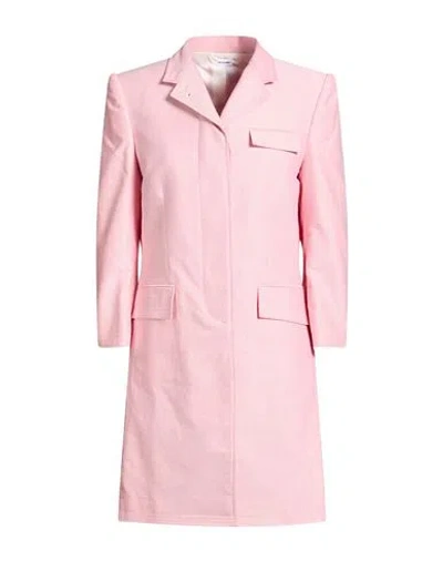 Thom Browne Woman Overcoat & Trench Coat Pink Size 6 Cotton In Purple