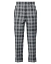 Thom Browne Tartan Cropped Trousers In Grey