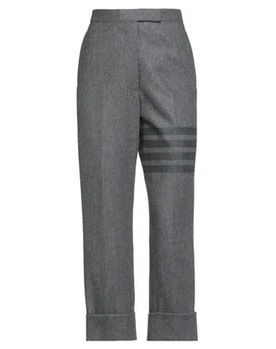 Thom Browne Woman Pants Grey Size 8 Wool, Cashmere In Gray