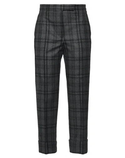 THOM BROWNE THOM BROWNE WOMAN PANTS LEAD SIZE 12 WOOL, CASHMERE