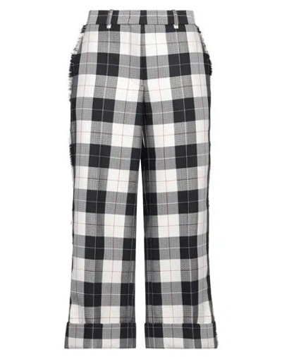 Thom Browne Woman Pants Navy Size 8 Wool, Polyester In Multi