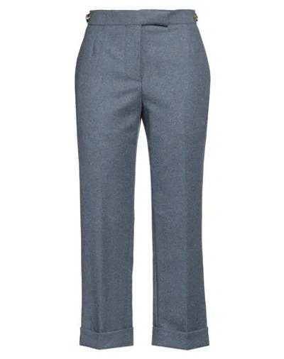 Thom Browne Woman Pants Pastel Blue Size 8 Virgin Wool