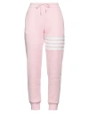 Thom Browne Stripe Print Drawstring Jogger Pants In Pink
