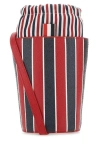 Thom Browne Printed Leather Mini Bucket Bag In Multicolor