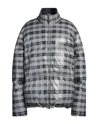 Thom Browne Woman Puffer Grey Size 4 Nylon